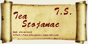 Tea Stojanac vizit kartica